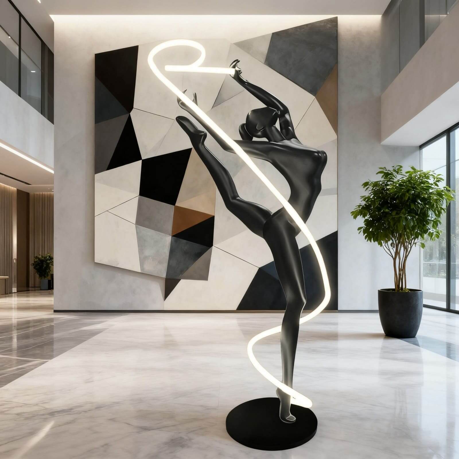 Veloma Sculpture Floor Lamp