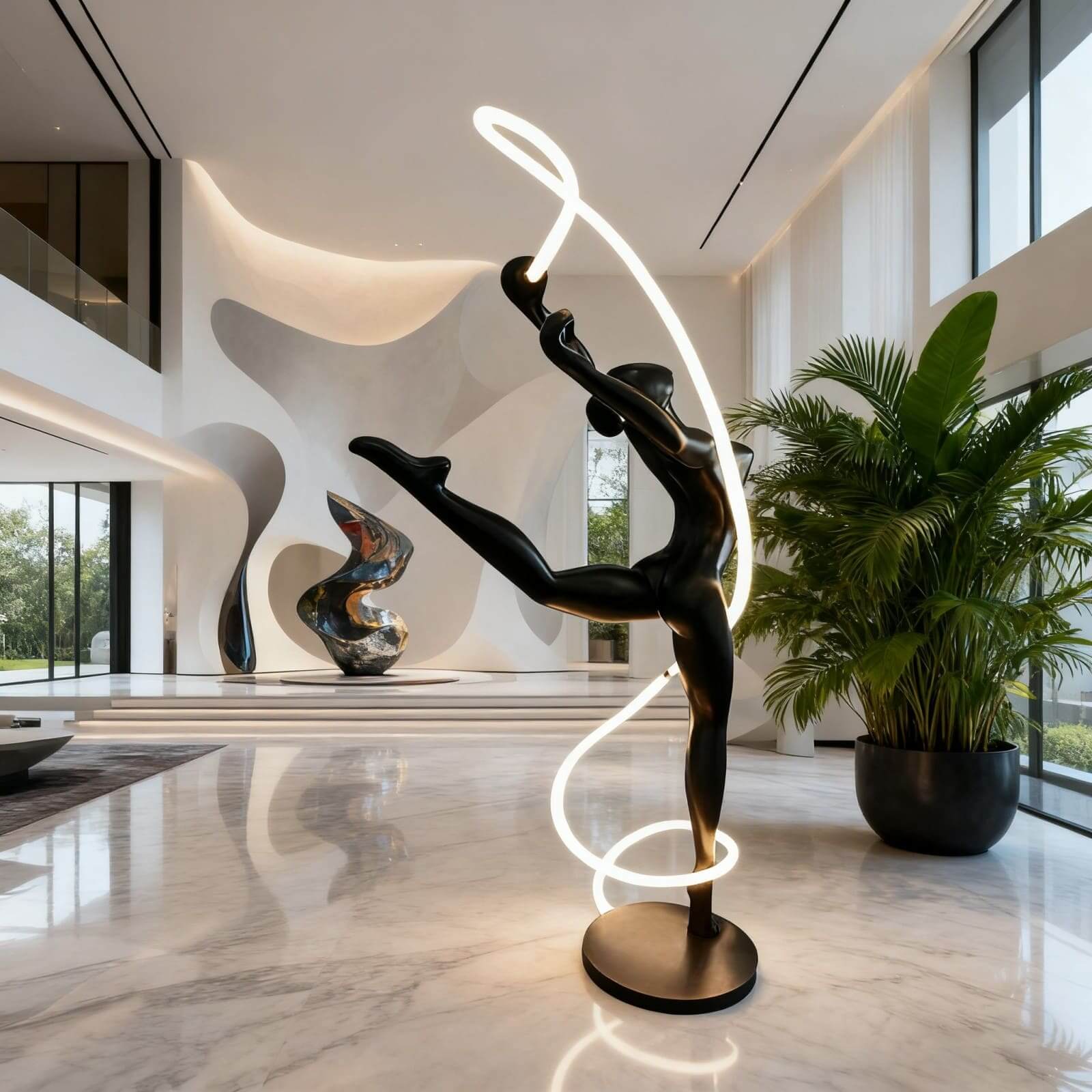 Veloma Sculpture Floor Lamp