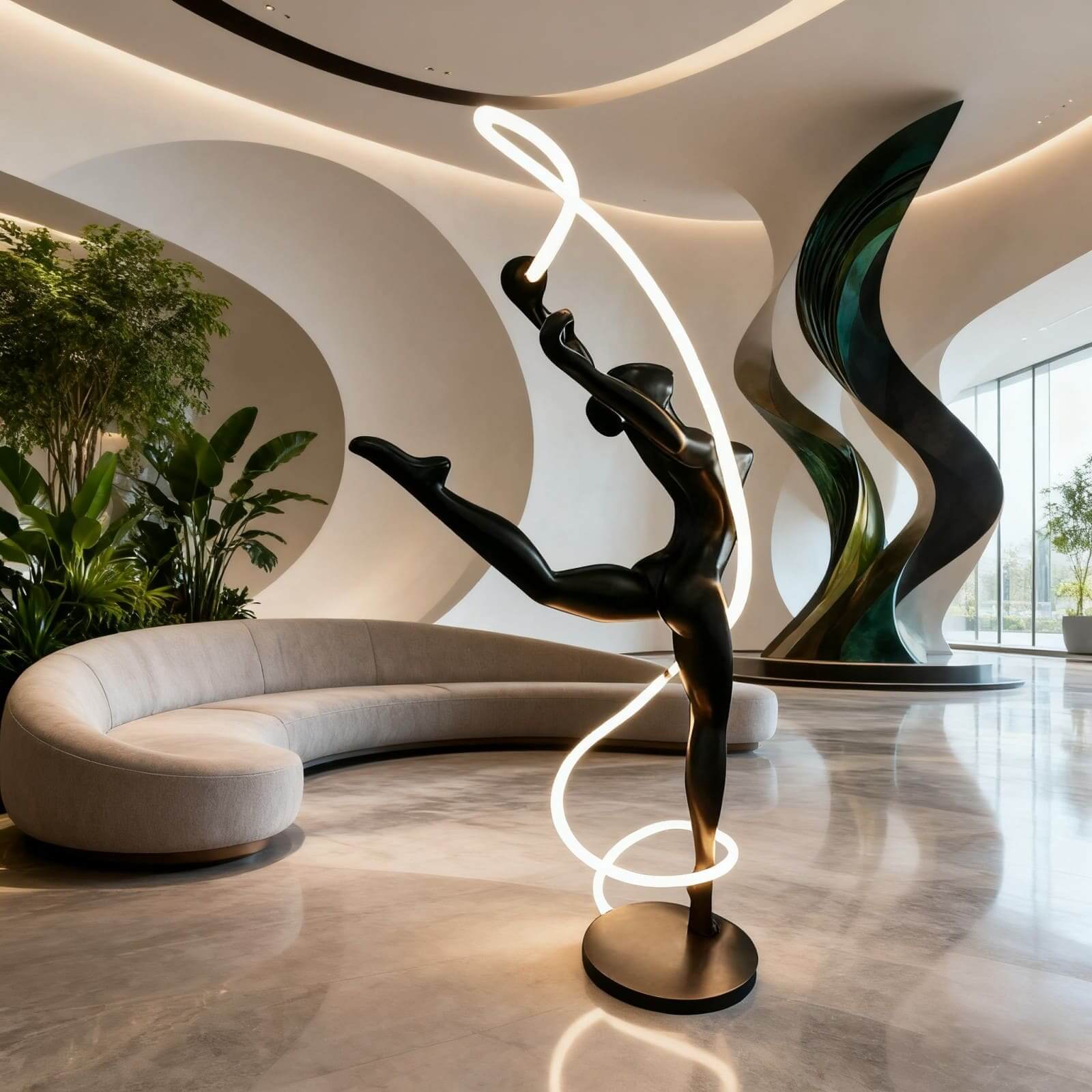 Veloma Sculpture Floor Lamp