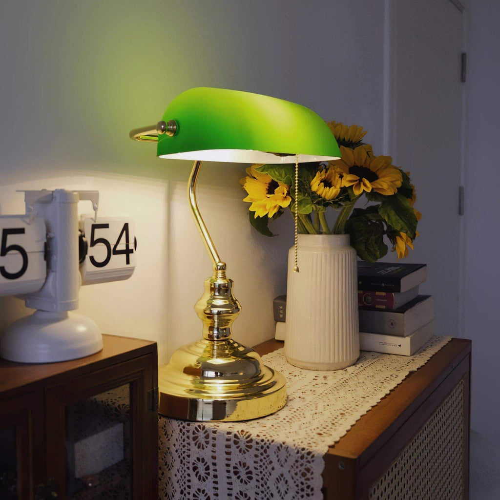 Vintage Bankers Table Lamp