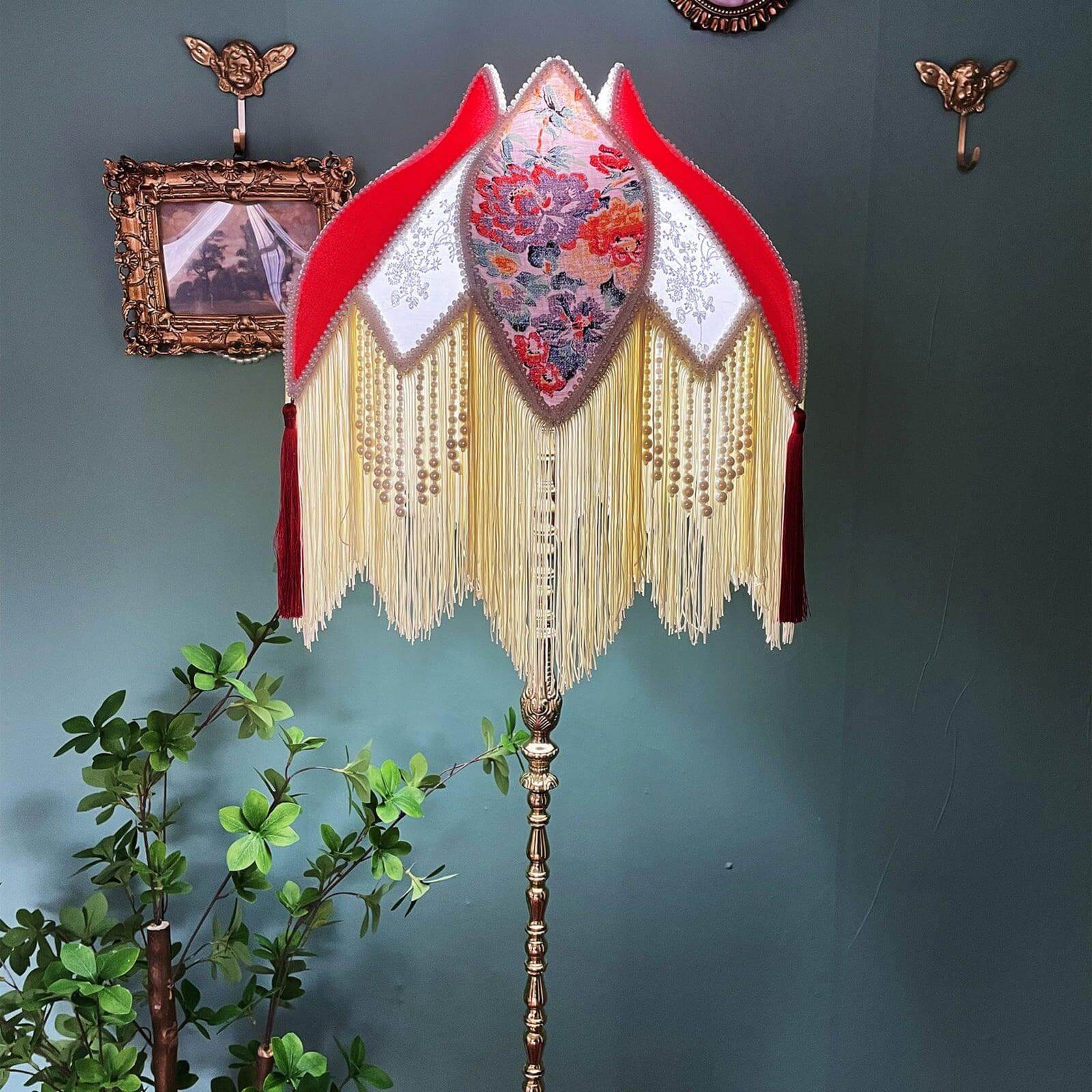 Vintage Tassel Floor Lamp
