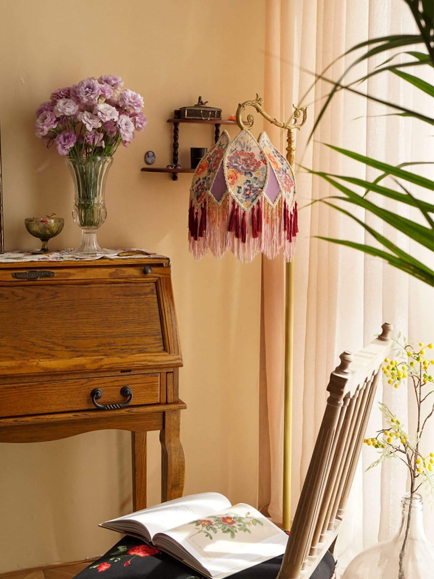 Vintage Tassel Floor Lamp