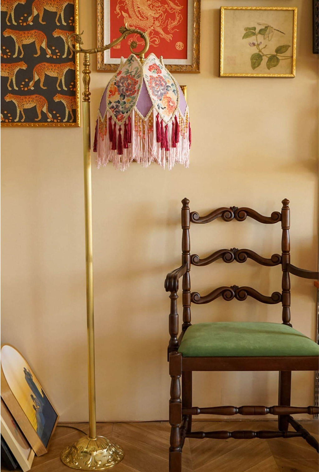 Vintage Tassel Floor Lamp