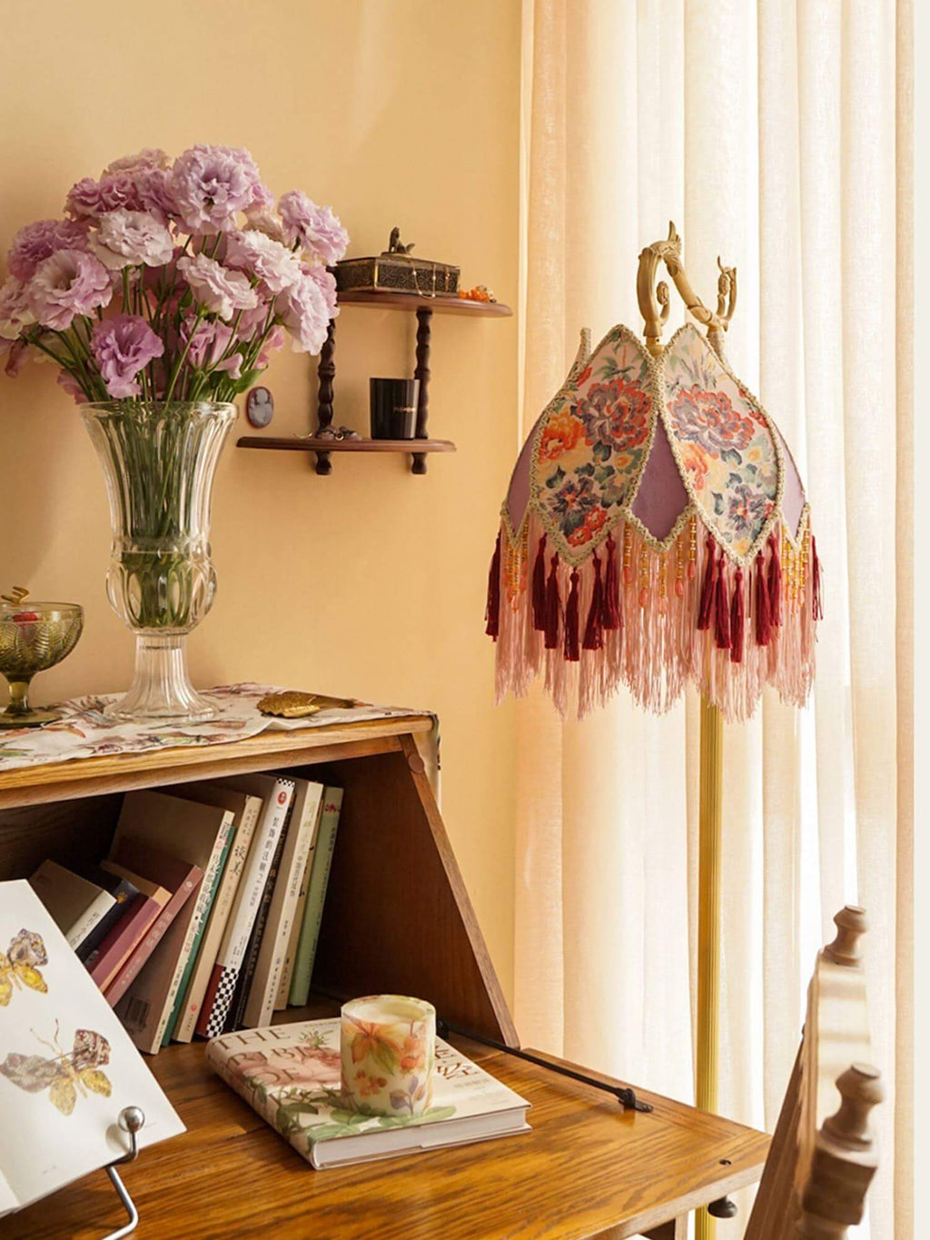 Vintage Tassel Floor Lamp