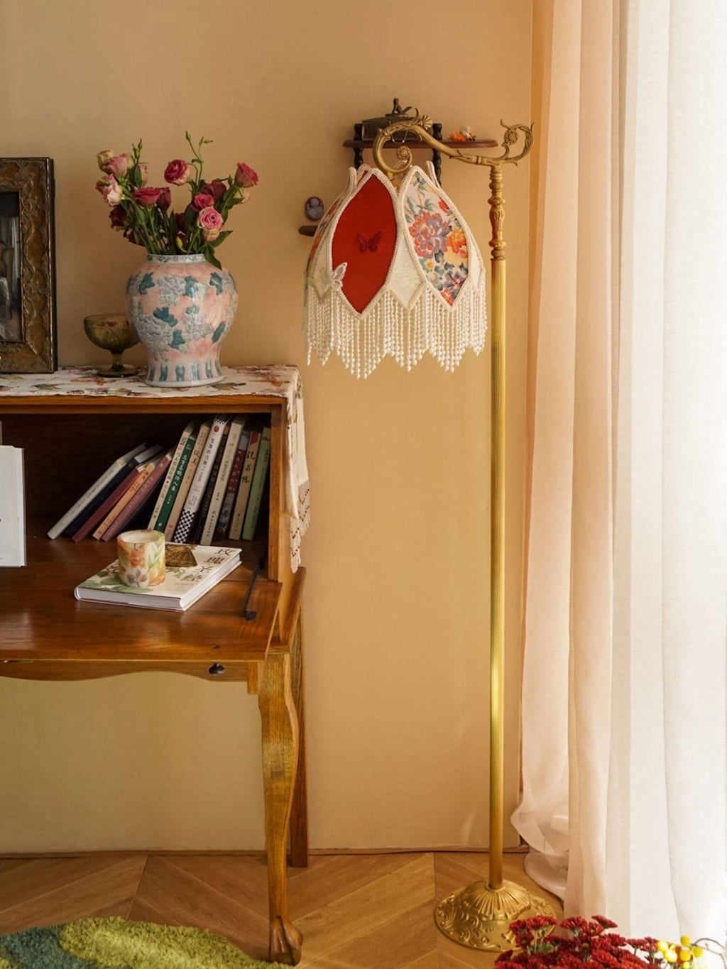 Vintage Tassel Floor Lamp