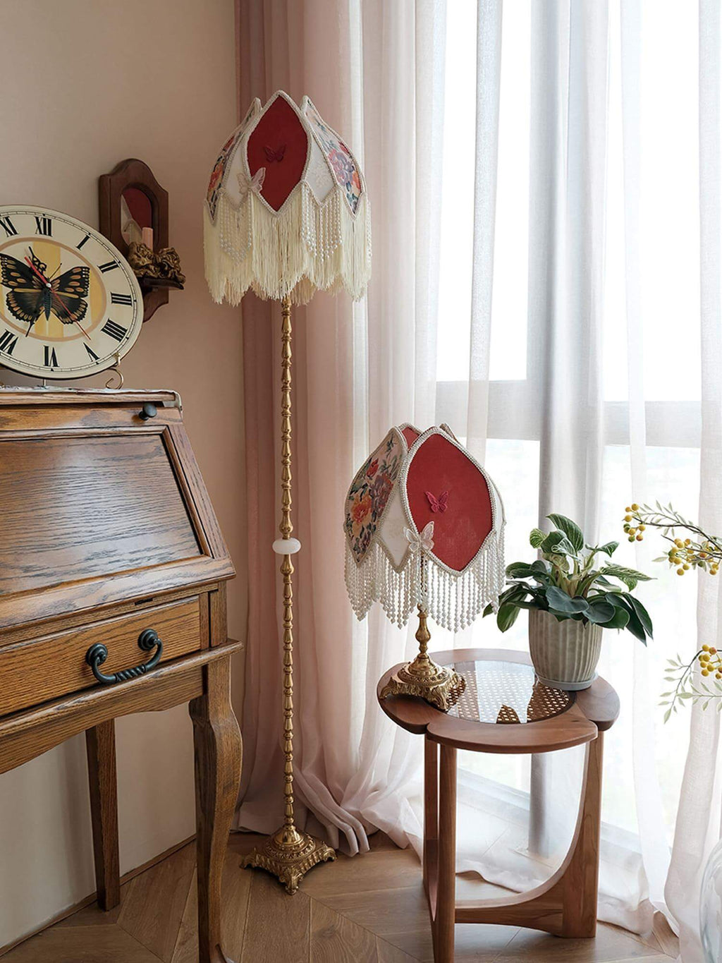 Vintage Tassel Floor Lamp
