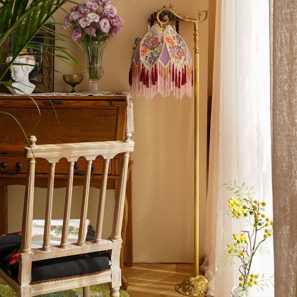 Vintage Tassel Floor Lamp