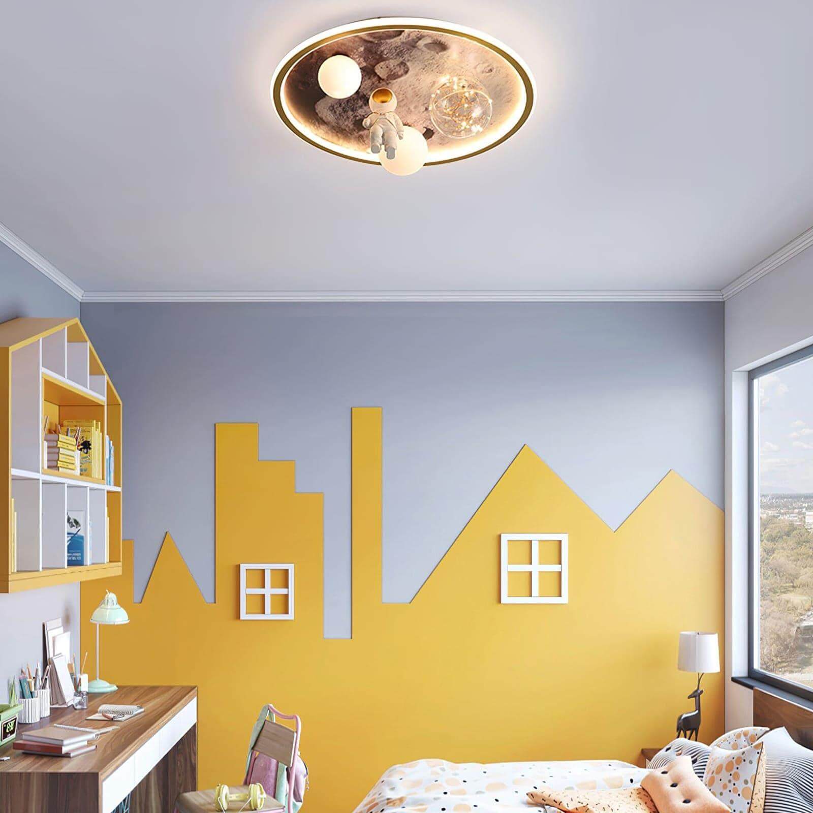 Walking Moon Ceiling Lamp