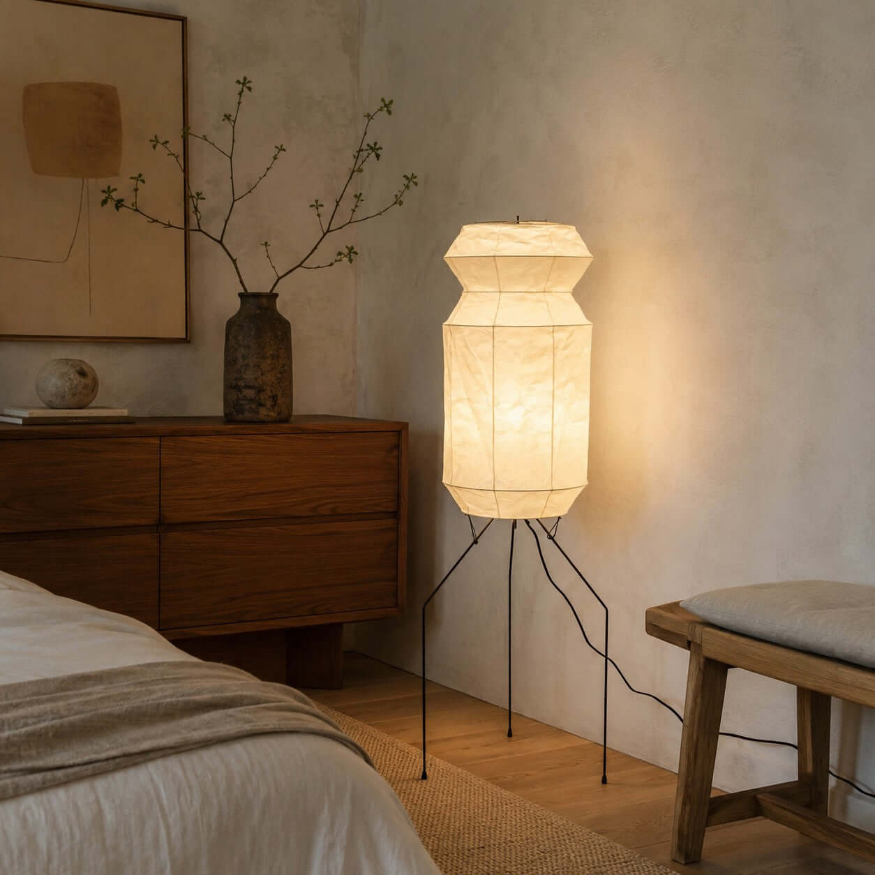 Washi Paper UF3-L6 Floor Lamp