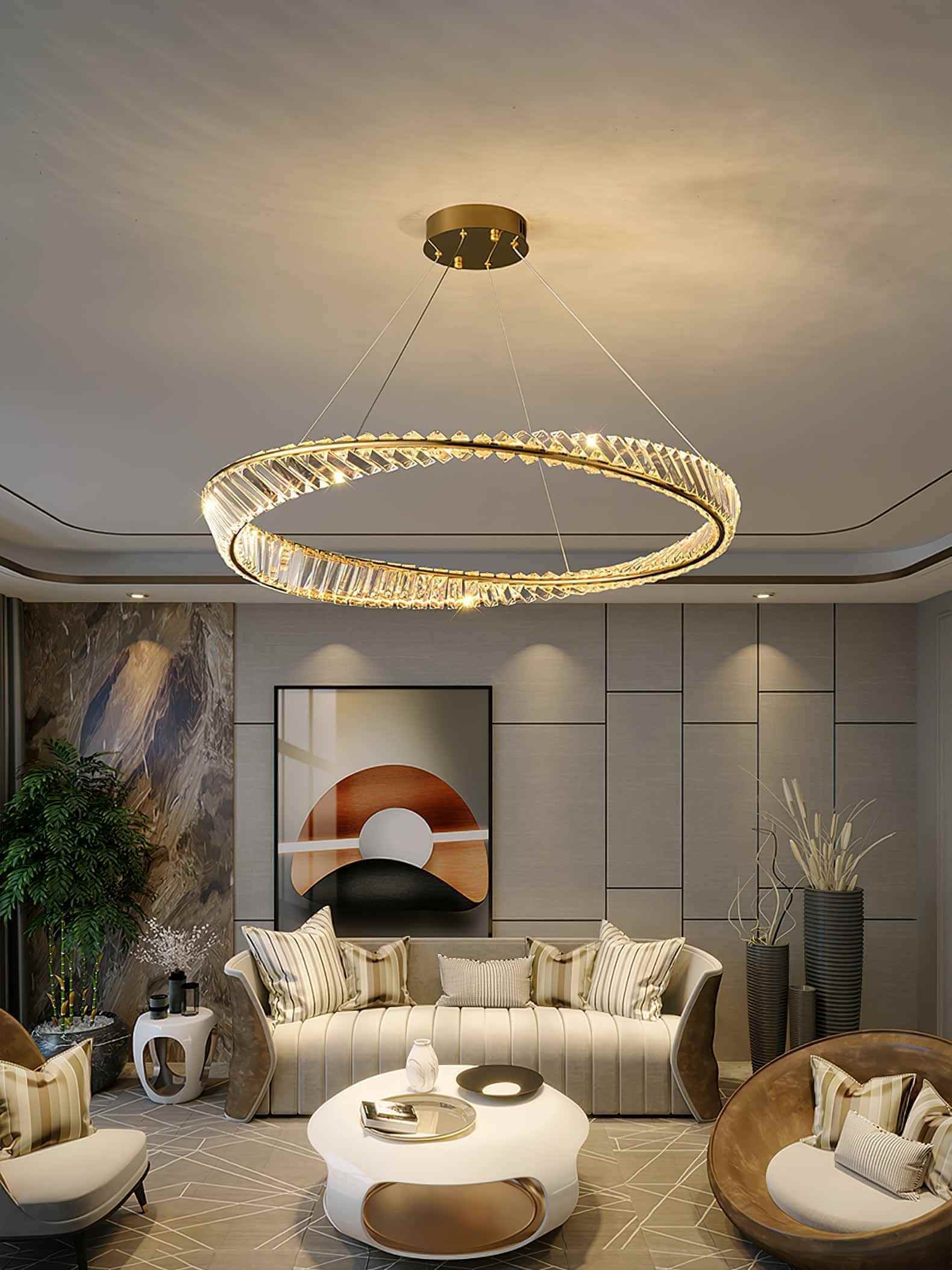Wave Crystal Chandelier