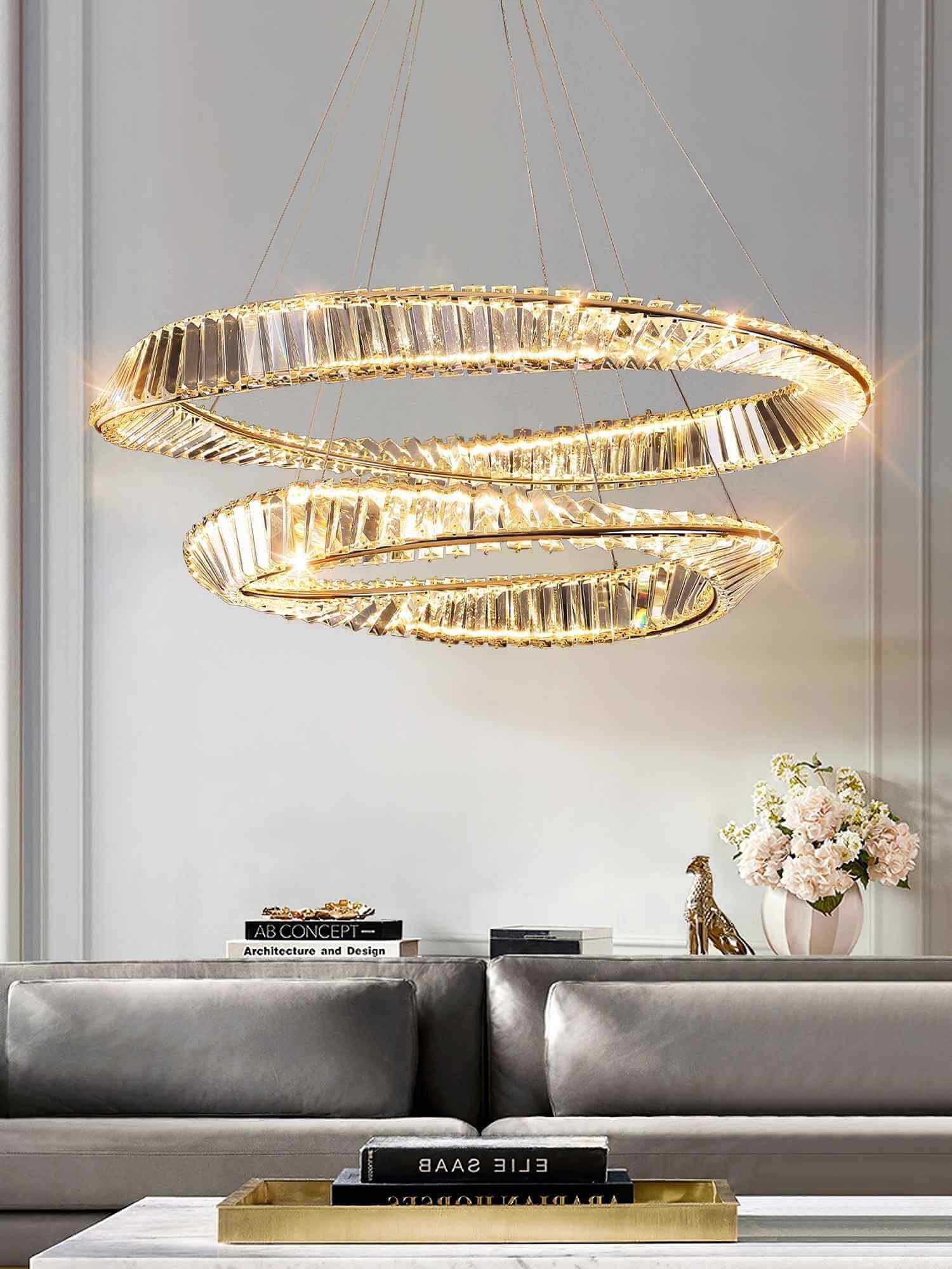 Wave Crystal Chandelier