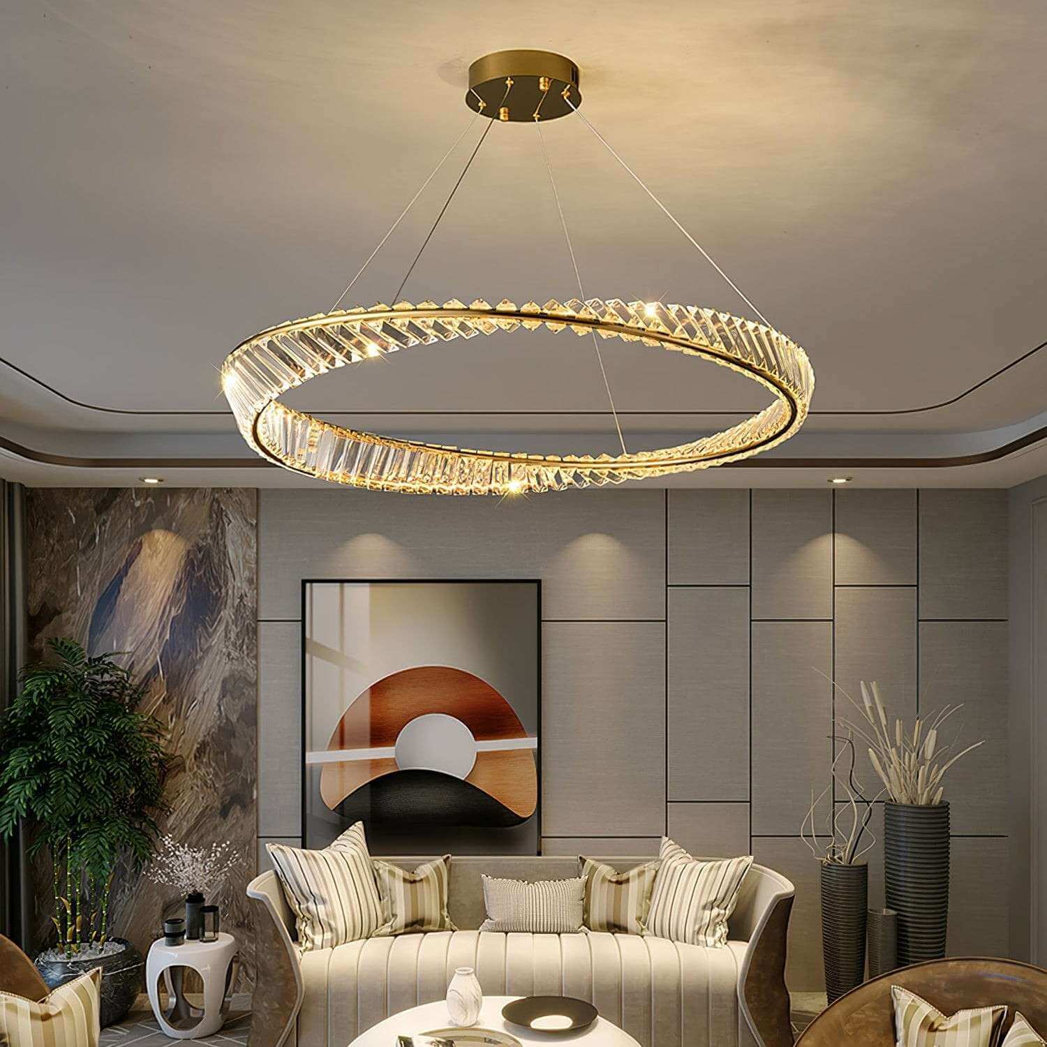 Wave Crystal Chandelier