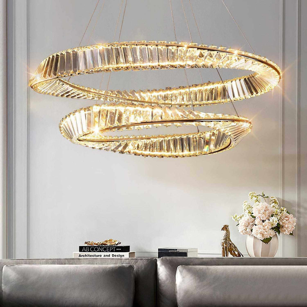 Wave Crystal Chandelier