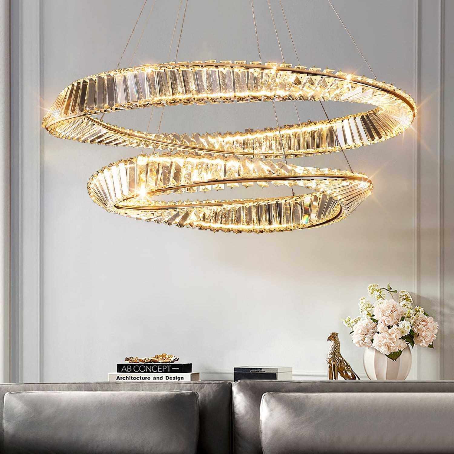 Wave Crystal Chandelier