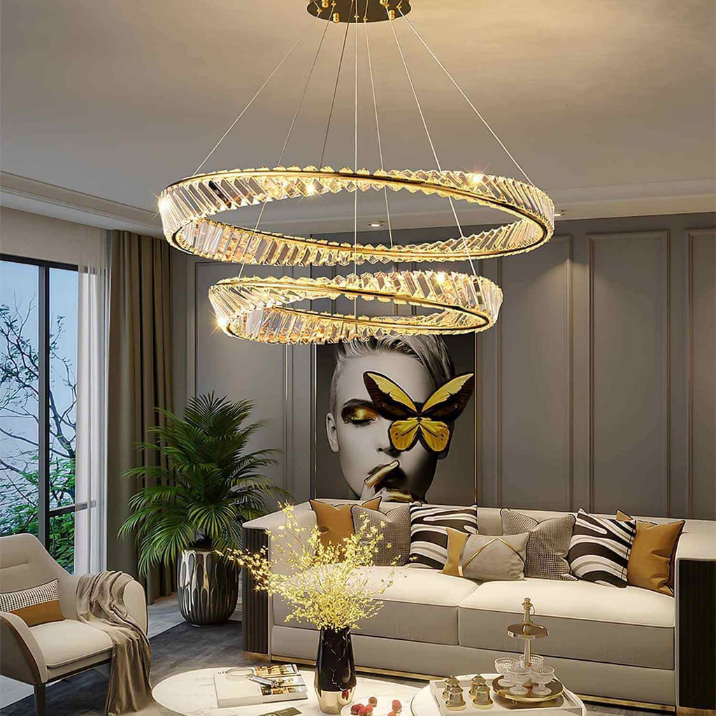 Wave Crystal Chandelier