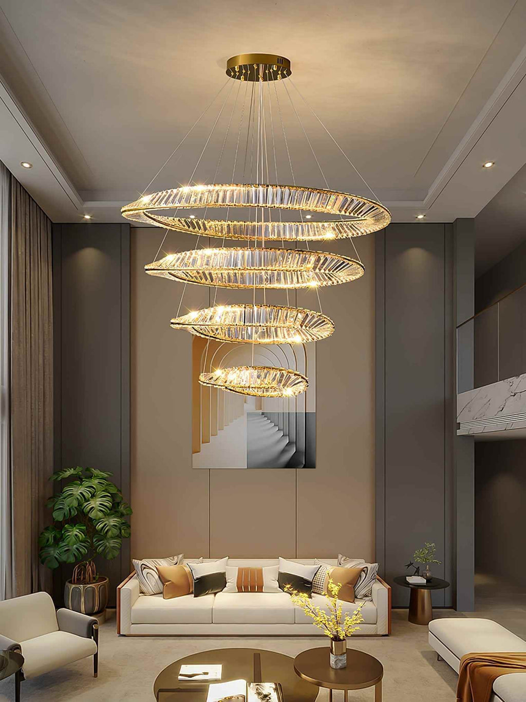 Wave Crystal Chandelier