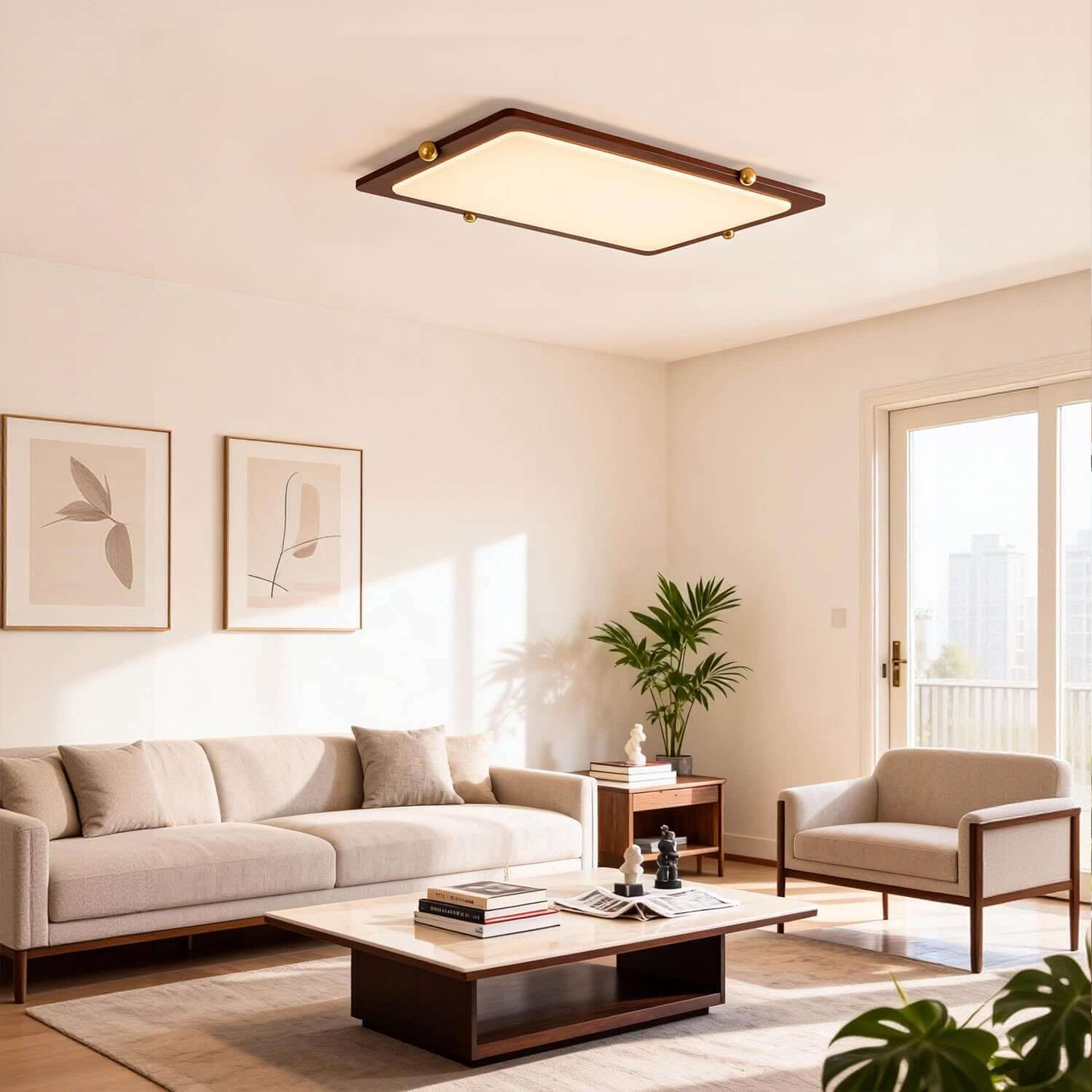 Wevre Rectangle Ceiling Light