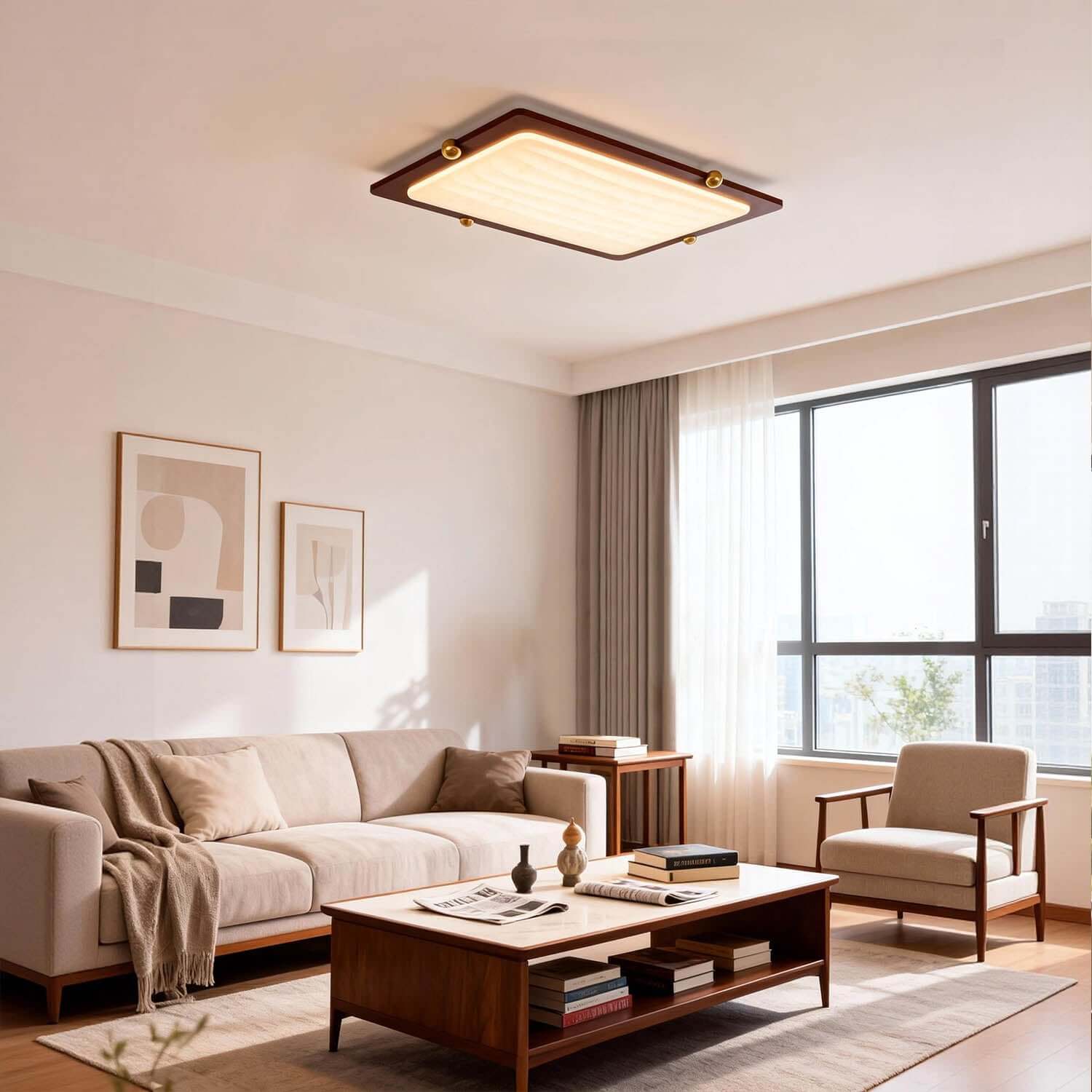 Wevre Rectangle Ceiling Light