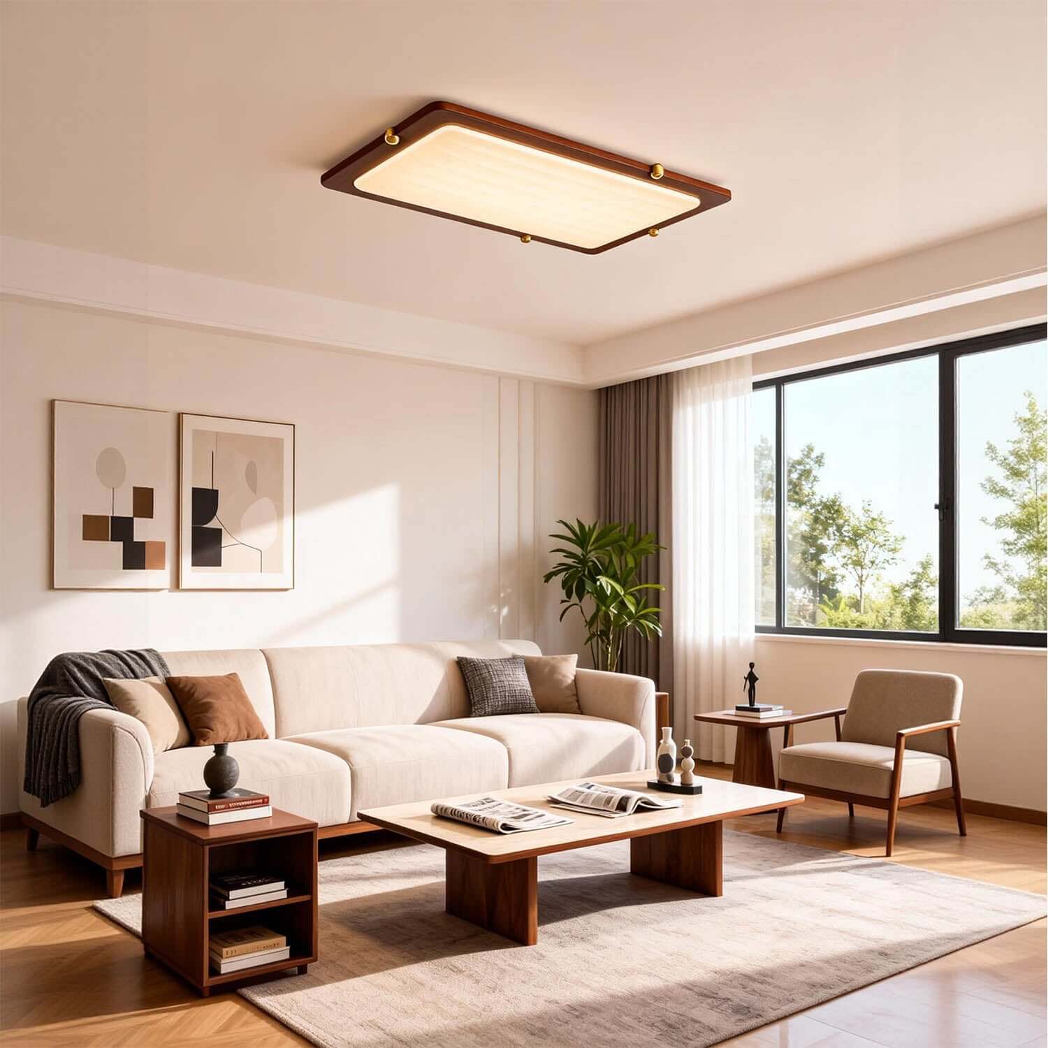 Wevre Rectangle Ceiling Light