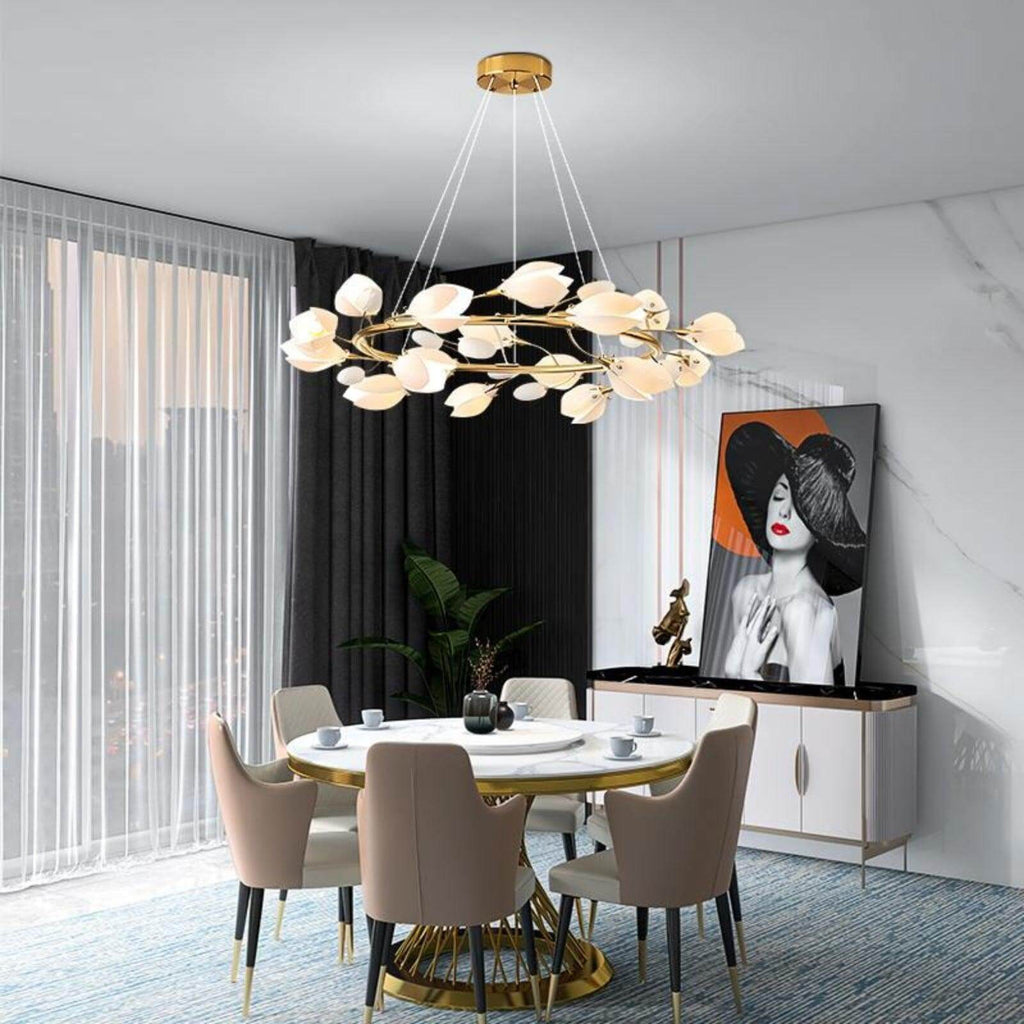 Ceramics Magnolia Chandelier