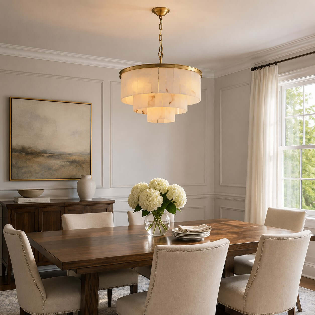 Windham Alabaster Chandelier