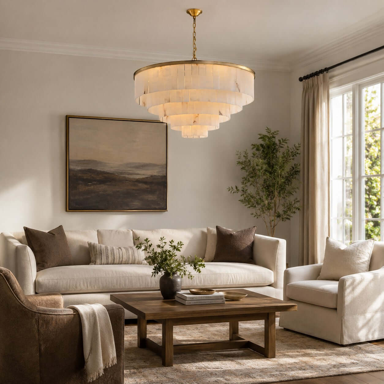 Windham Alabaster Chandelier