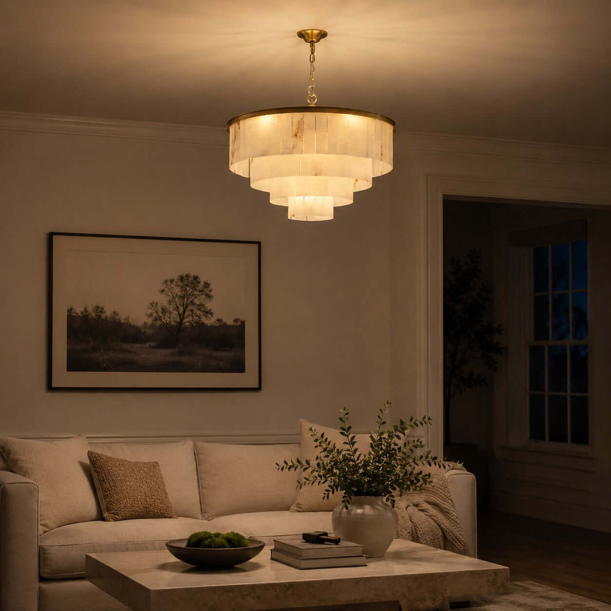 Windham Alabaster Chandelier