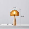 Wooden Pumpkin Table Lamp