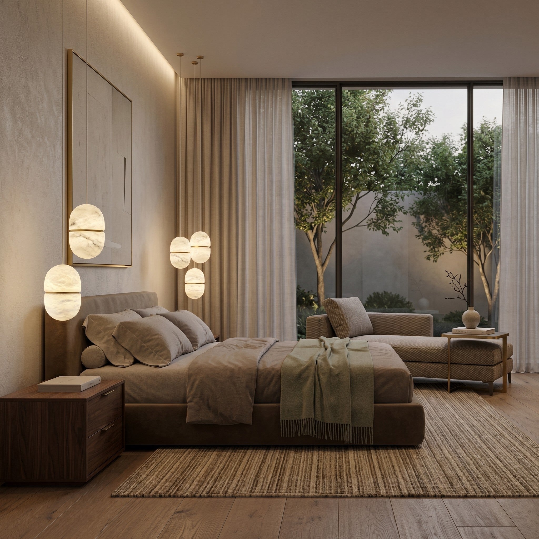 YUM Alabaster Pendant Light