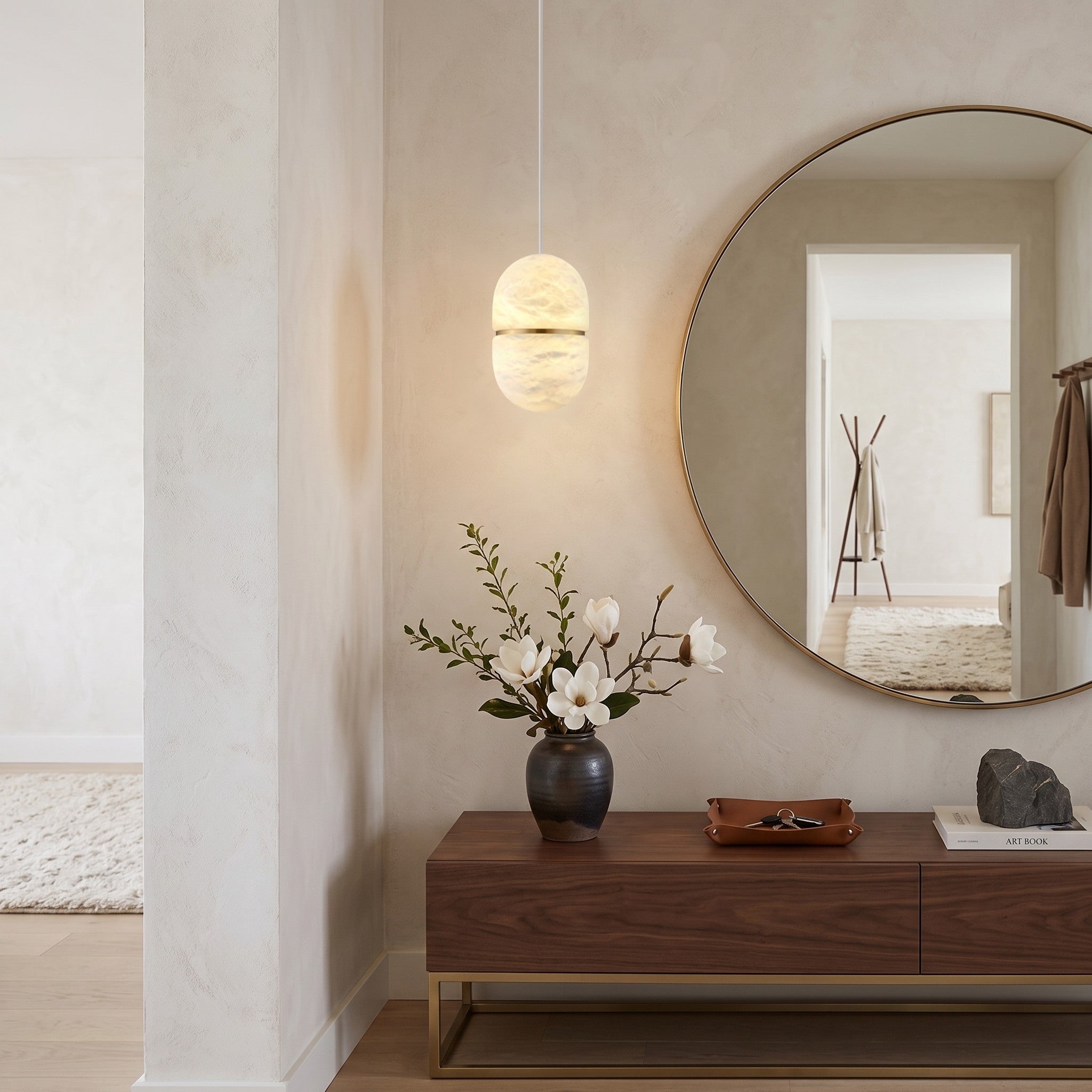 YUM Alabaster Pendant Light