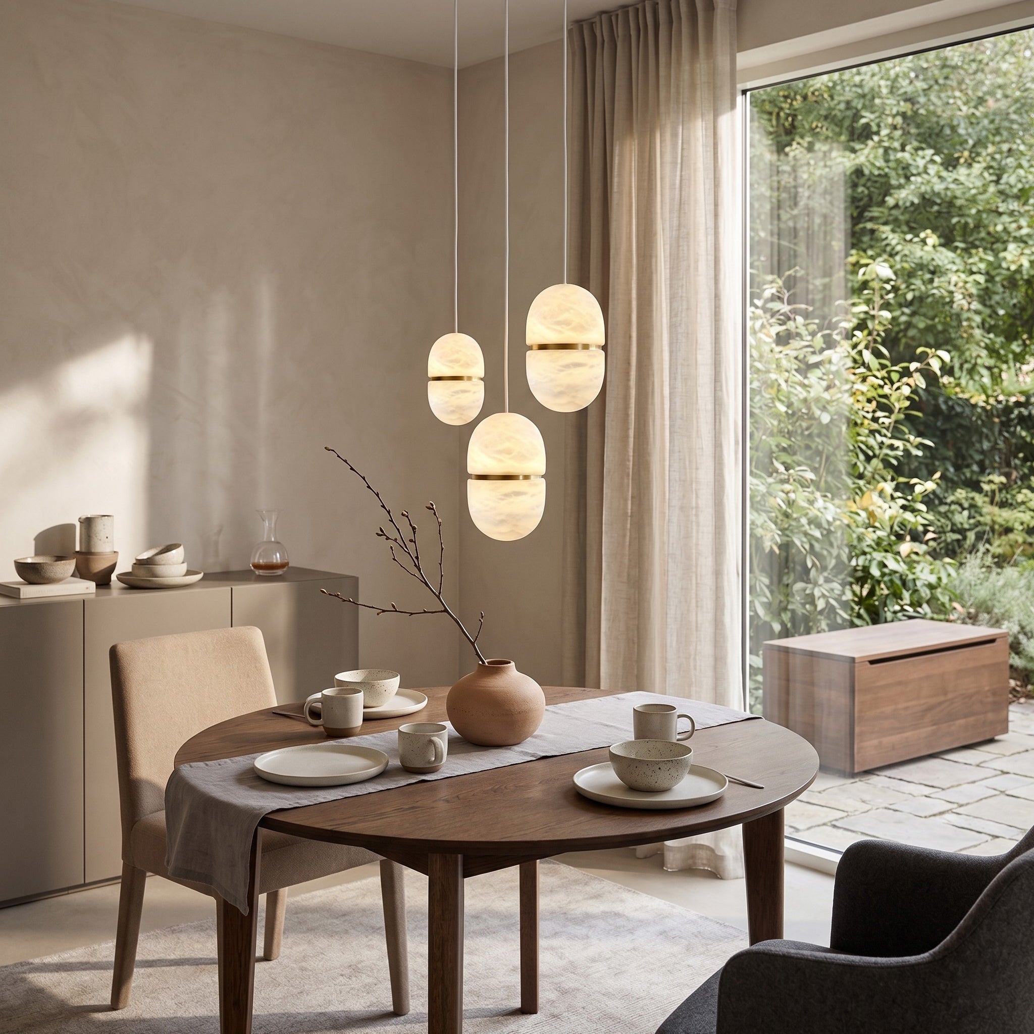 YUM Alabaster Pendant Light