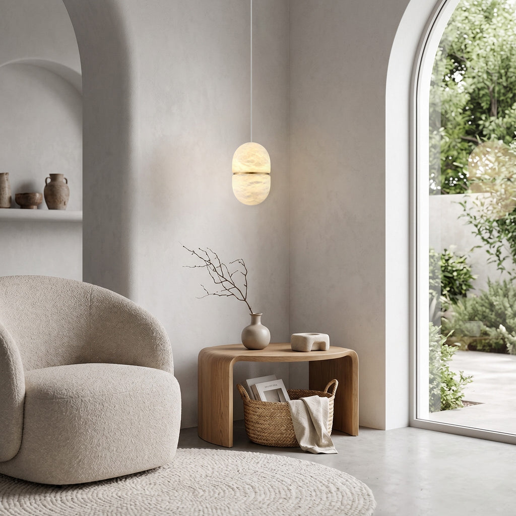 YUM Alabaster Pendant Light