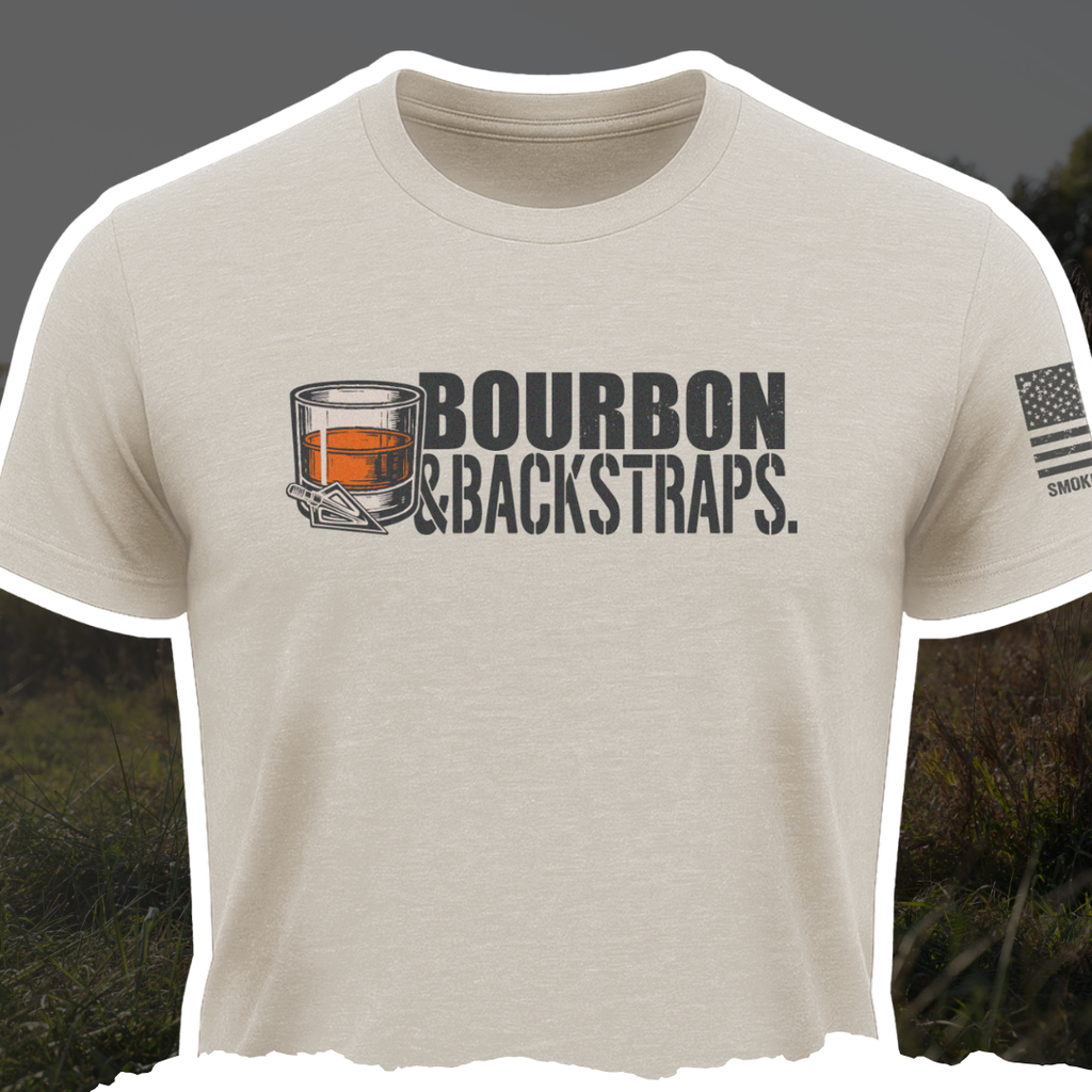 "Bourbon & Backstraps" Tee - Sand