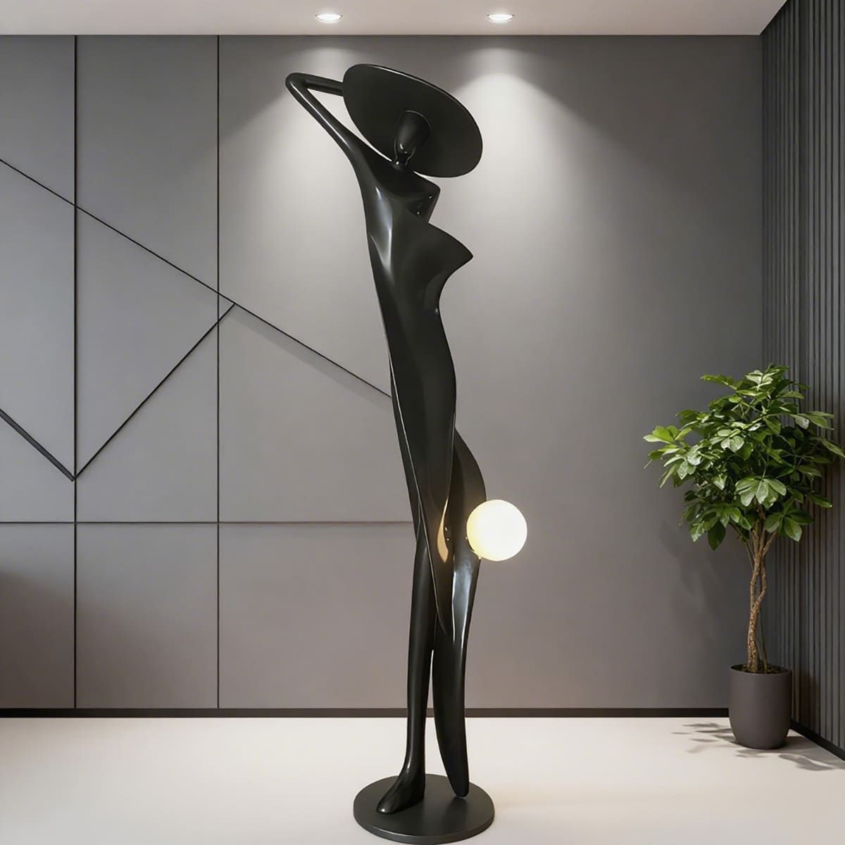 Zoleni Sculptural Floor Lamp
