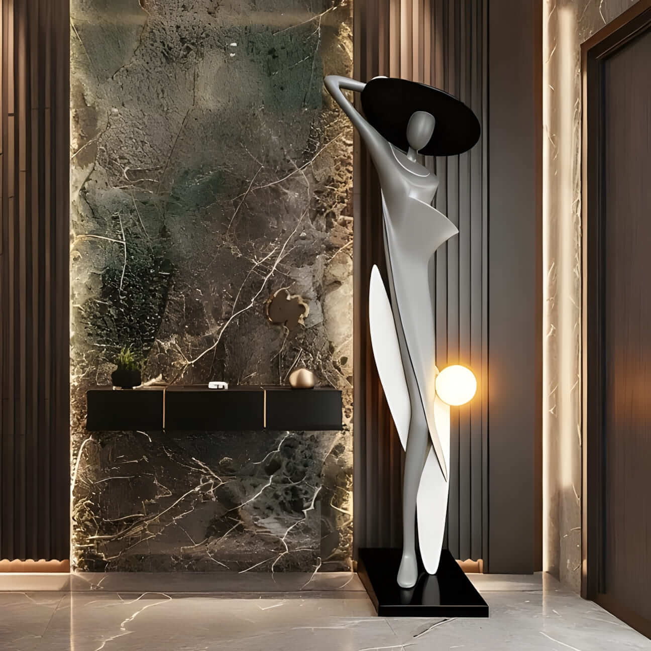 Zoleni Sculptural Floor Lamp
