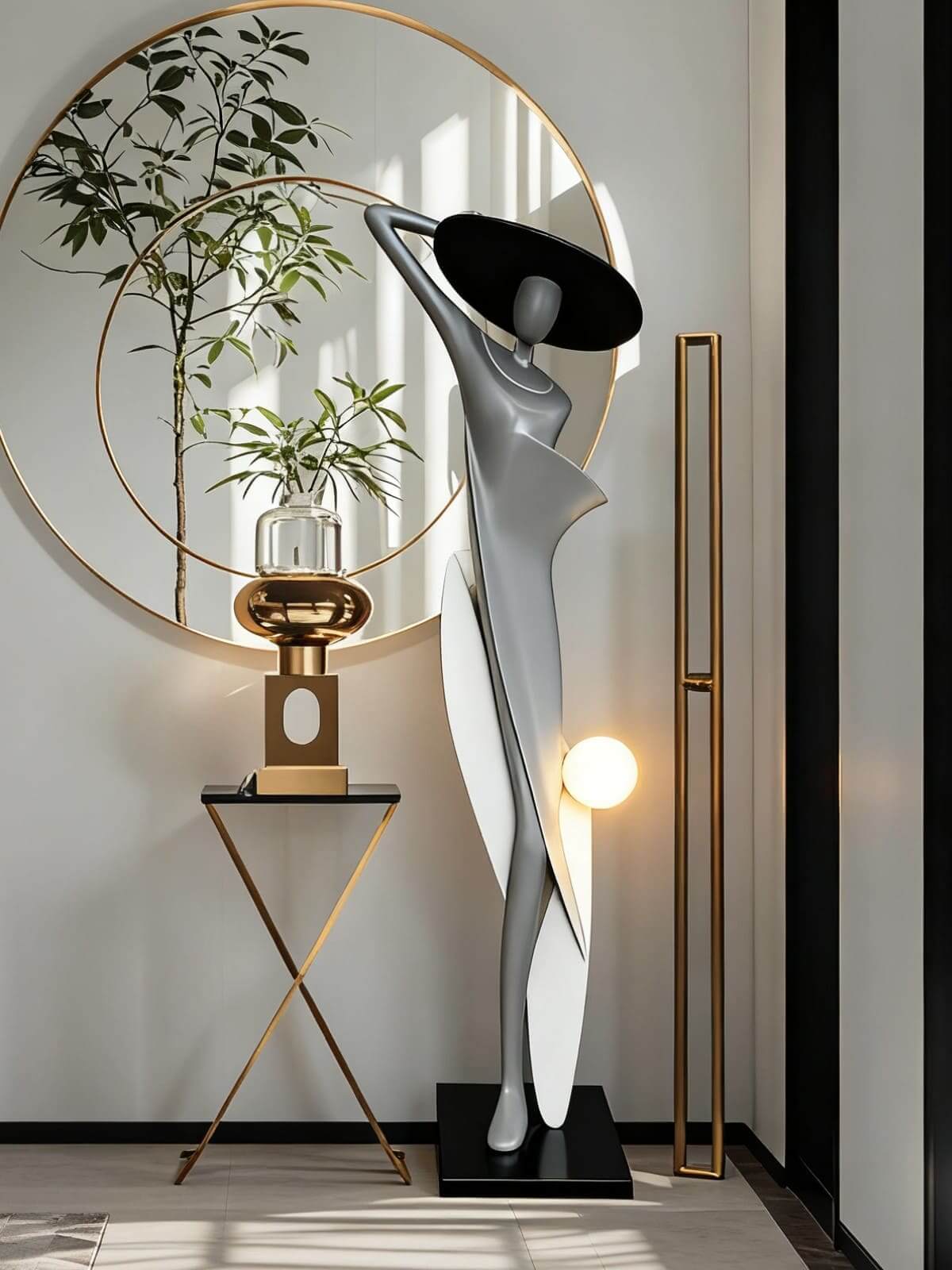 Zoleni Sculptural Floor Lamp