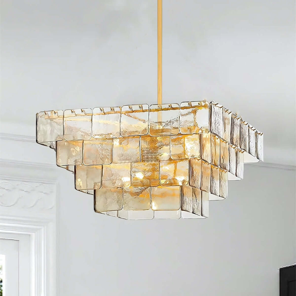 Zorvexa Glass Chandelier
