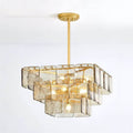 Zorvexa Glass Chandelier