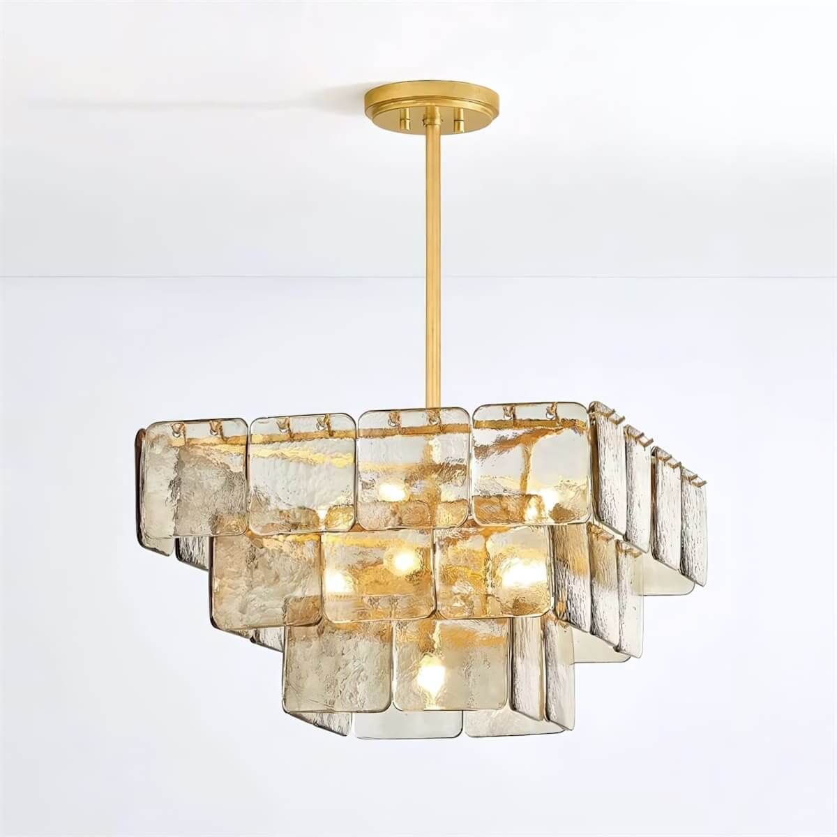 Zorvexa Glass Chandelier