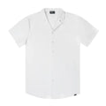 Men’s Short Sleeve Tailored Fit Button-Down Shirt – Arctic White