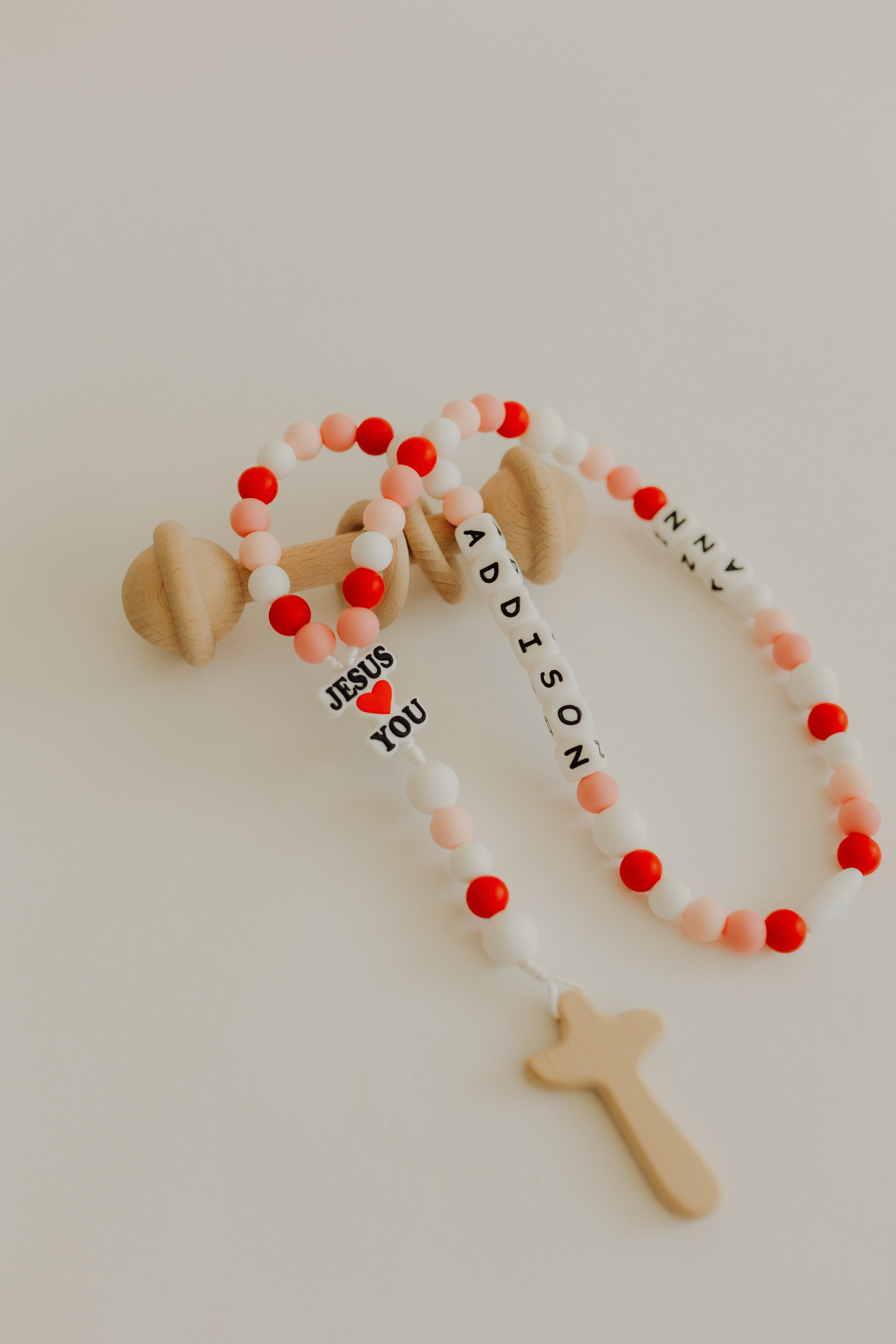 Jesus Loves You | Custom Baby Rosary