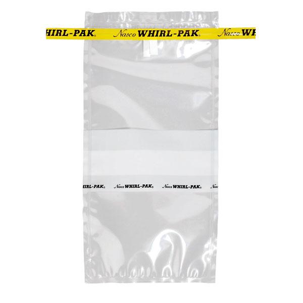 Whirl-Pak B01065 Write-On Bags - 18 oz. (532 ml) - Box of 500 - Yellow Tape