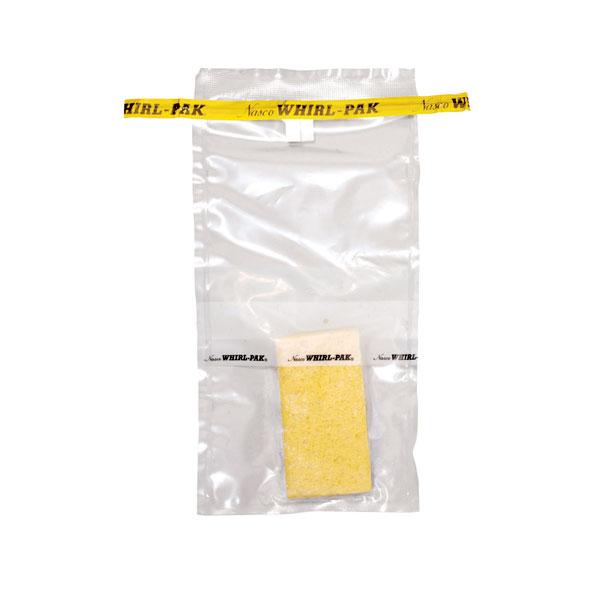 Whirl-Pak B01422 Hydrated Speci-Sponge® Bags - 18 oz. (532 ml) - Box of 100