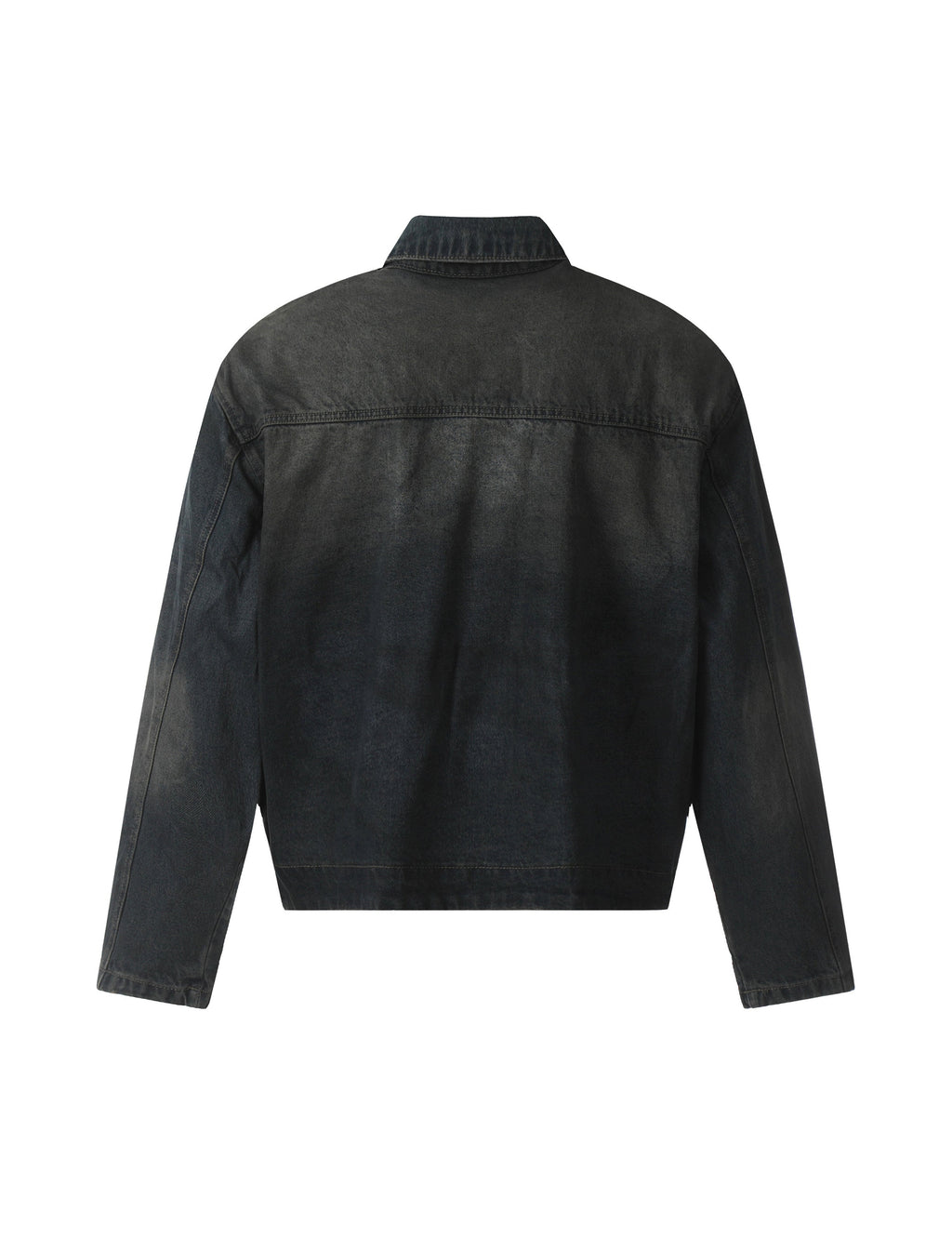 NOIR PATCHWORK WAXED DENIM JACKET