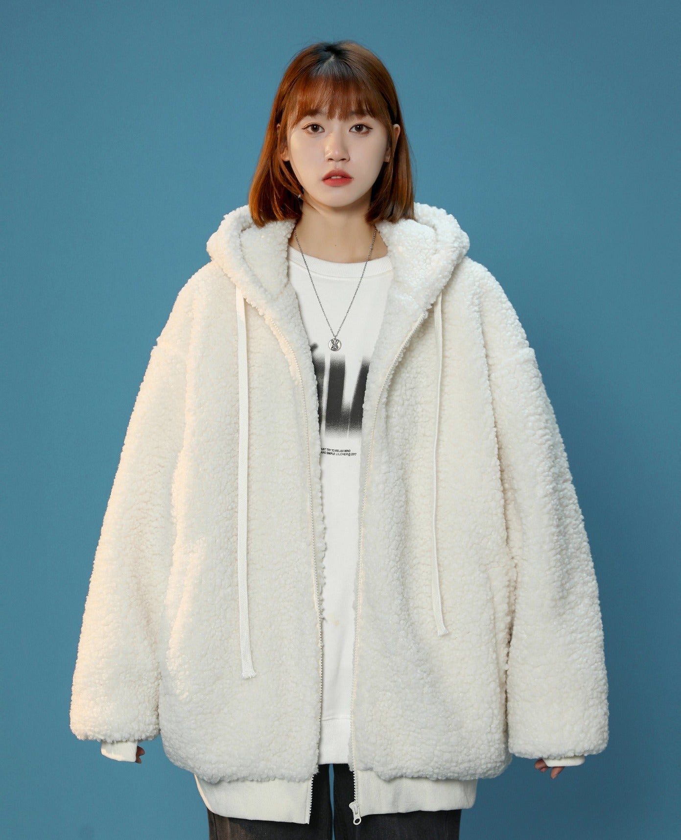 Women's Furry Bunny Ears Winter Jacket