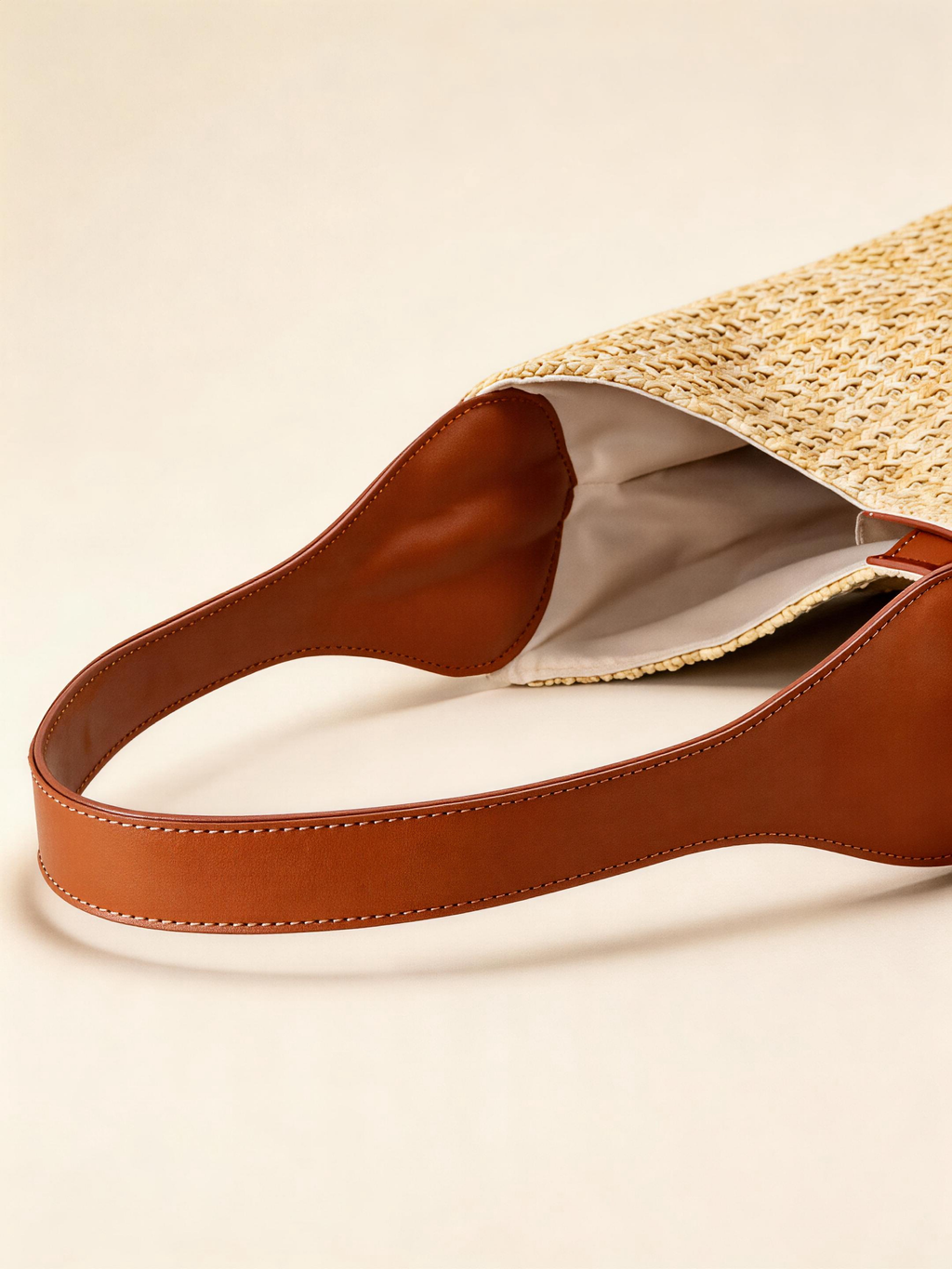 Artisanal Handwoven Colorblock Bucket Bag for Effortless Coastal Style