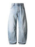 STONE WASH BAGGY DENIM