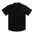Men’s Short Sleeve Tailored Fit Button-Down Shirt – Black Onyx