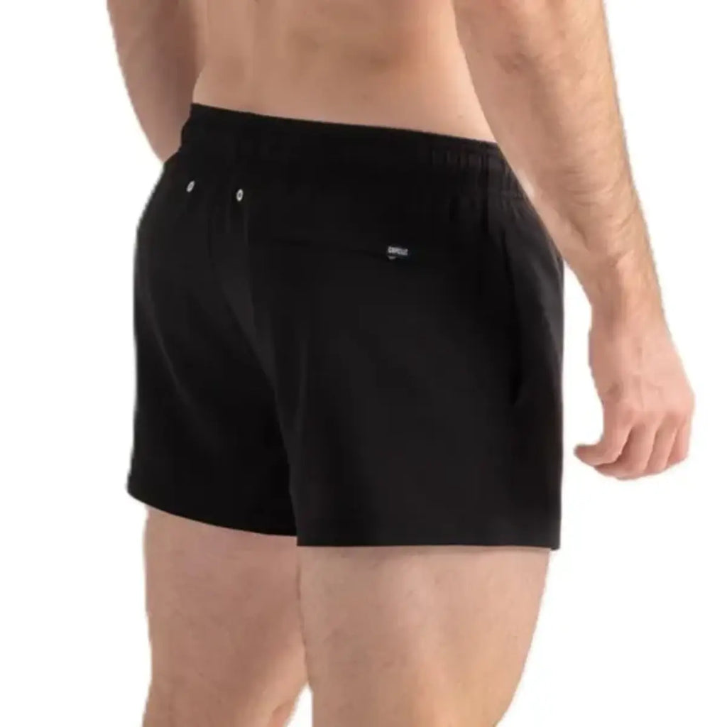 Men’s Premium Compression-Lined Hybrid Shorts – Black Onyx