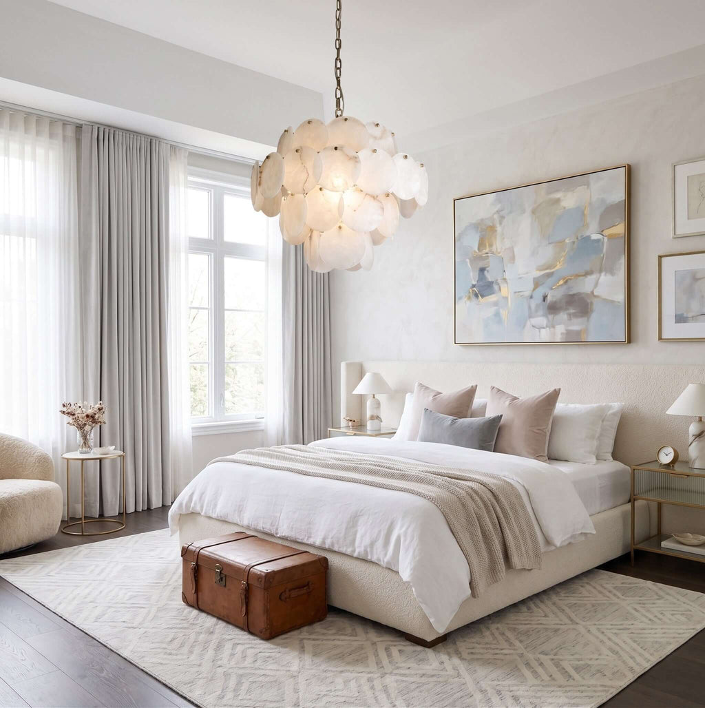 Marble Multi-Tiered Round Chandelier